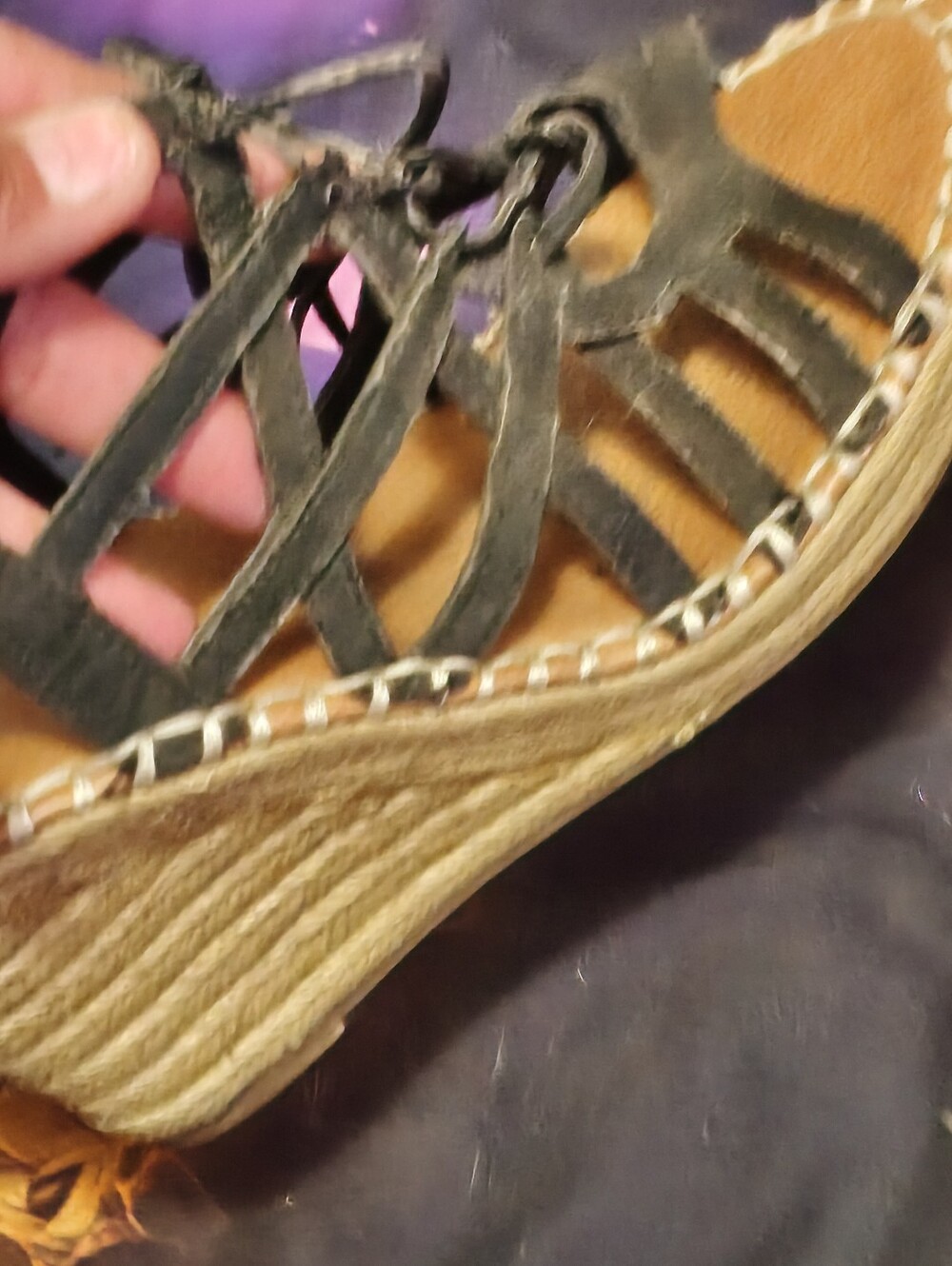 Lace Up Wedges I Think They're Around Five Five And A Half Not Really Sure Thoug